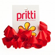 Red Curly Scrunchie