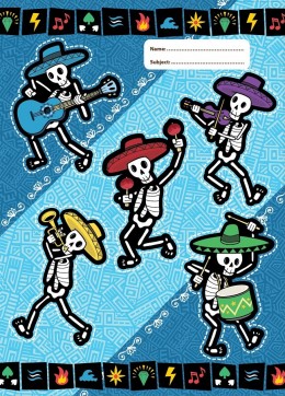 Exercise Book Cover A4 "Band of Bones"