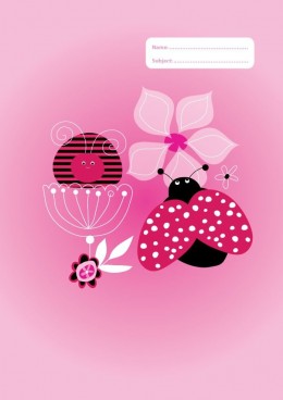 Exercise Book Cover A4 "Ladybug" Large Image