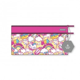Pencil Case Double Zip Kitty Cupcake