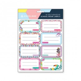 School Book Labels Pastel