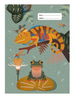Book Cover A4 Quirky Chameleon 3