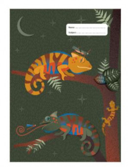 Book Cover A4 Quirky Chameleon 2