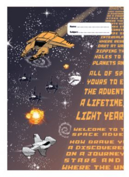 Book Cover A4 Space Adventure 2