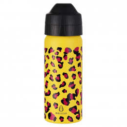 Ecococoon 500ml Drink Bottle - Leak-Free - Leopard Spots
